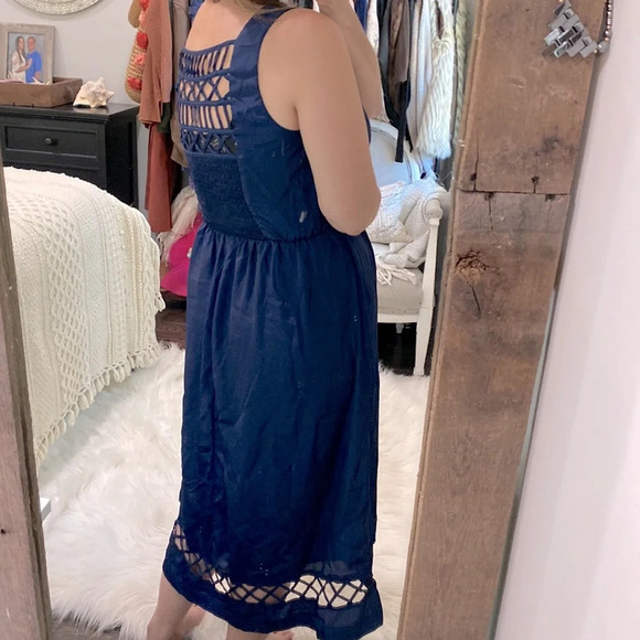 AS u wish navy blue maxi dress size XLarge - Picture 7 of 11